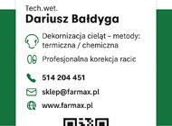 Grajewo ogłoszenia: Kompleksowa dekornizacja cieląt - Farmax

Oferujemy... - zdjęcie