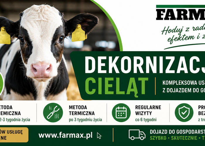Grajewo ogłoszenia: Kompleksowa dekornizacja cieląt - Farmax

Oferujemy...
